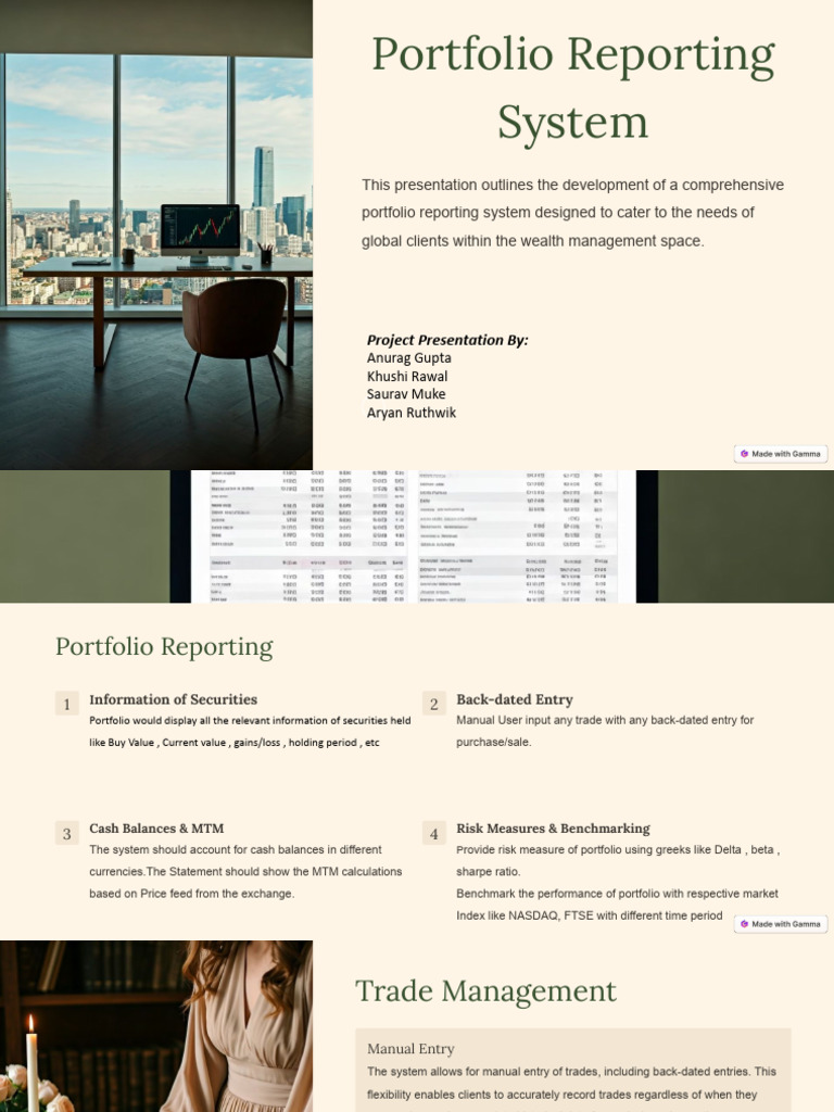 Comprehensive Portfolio Reporting System | PDF | Greeks (Finance ...