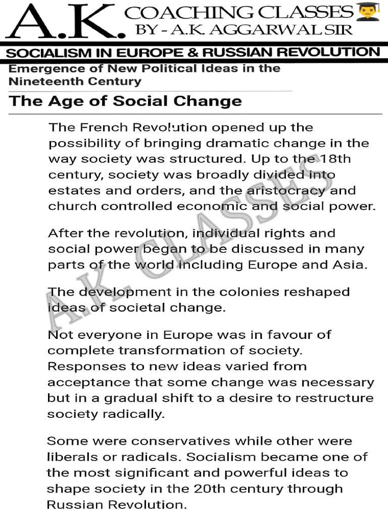 RUSSIAN REVOLUTION Chapter 2 9TH CLASS HISTORY | PDF