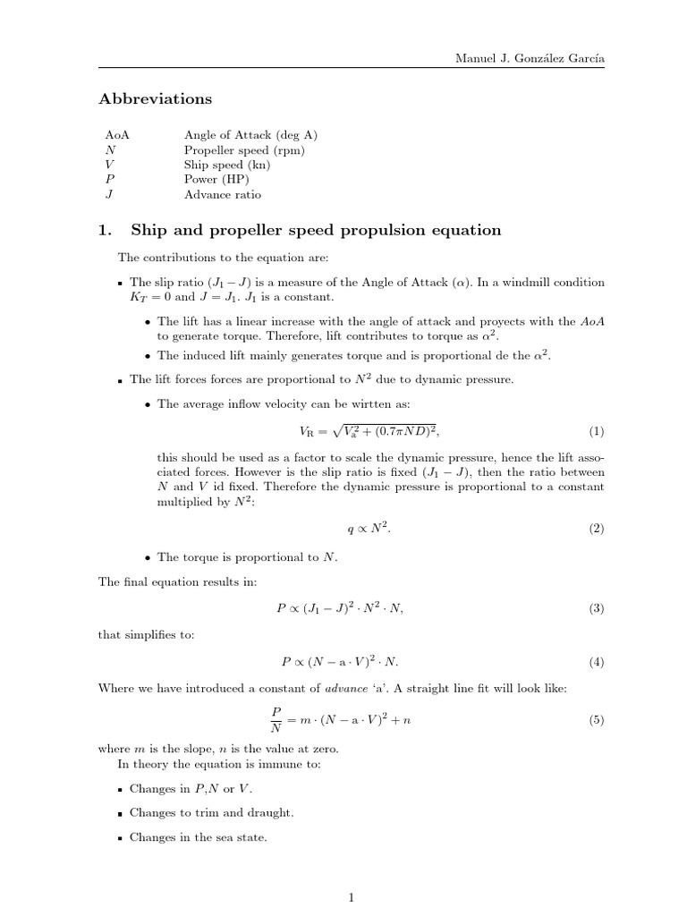 Modeling Equation Ship | PDF