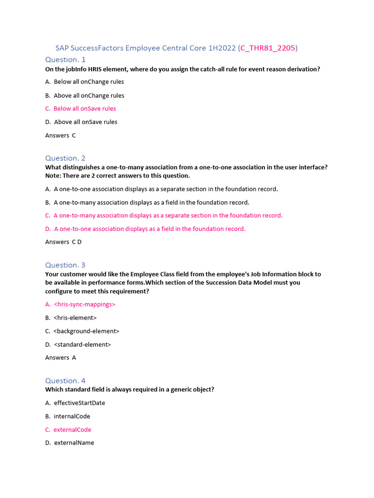 SuccessFactors Cross Entity Rules Guide | PDF | Employment | Data Model