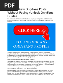 Howto View Only Fans Posts Without Paying Unlock Only Fans