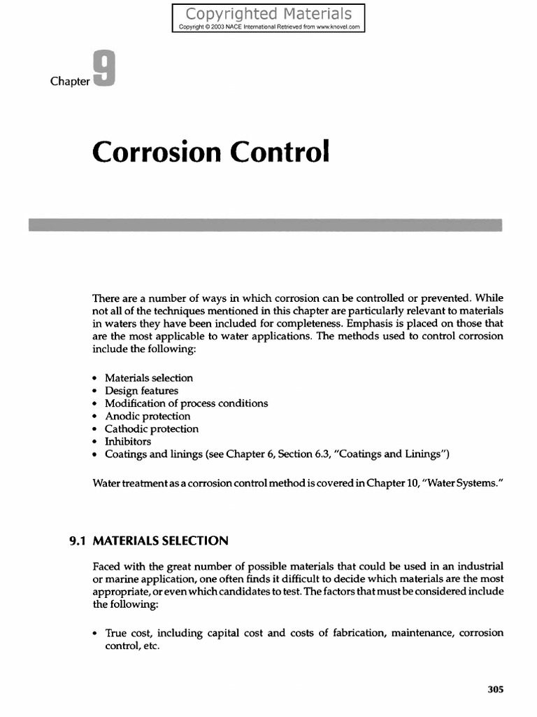 Corrosion Control in Water Applications | PDF | Corrosion | Anode