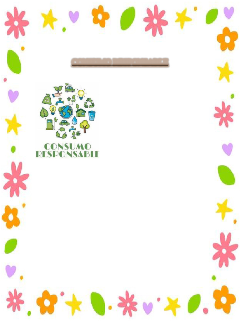 Consumo Responsable Pdf Ciencia Y Matemáticas