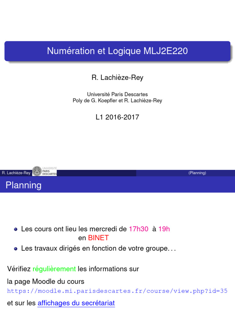 Numération et Logique en Informatique | PDF | Arithmétique | Notation ...
