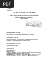 Modelo De Trabalho Escolar Digitado Pdf