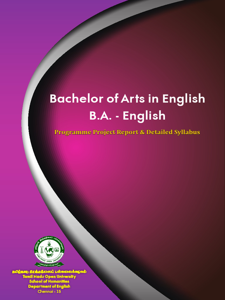 Ba English Pdf Curriculum
