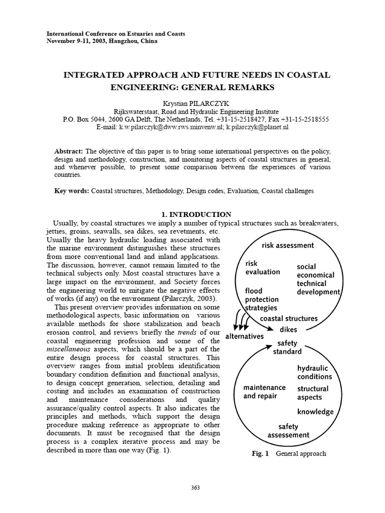 Integrated Approach and Future Needs in | PDF | Beach | Risk