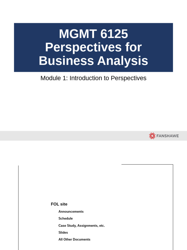 Mod 1 Intro To Perspectives Rev - Section 1 | PDF | Learning | Behavior ...