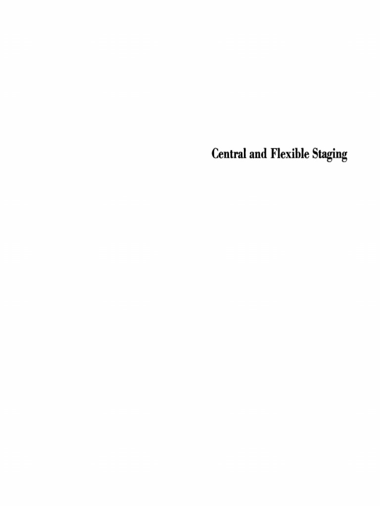 Central and Flexible Staging | PDF | Performing Arts | Theatre