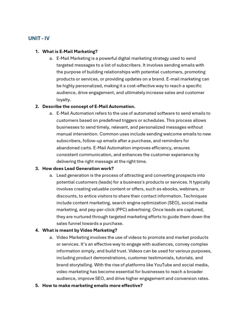 E-Mail Marketing and Digital Strategies | PDF | Social Media Marketing ...