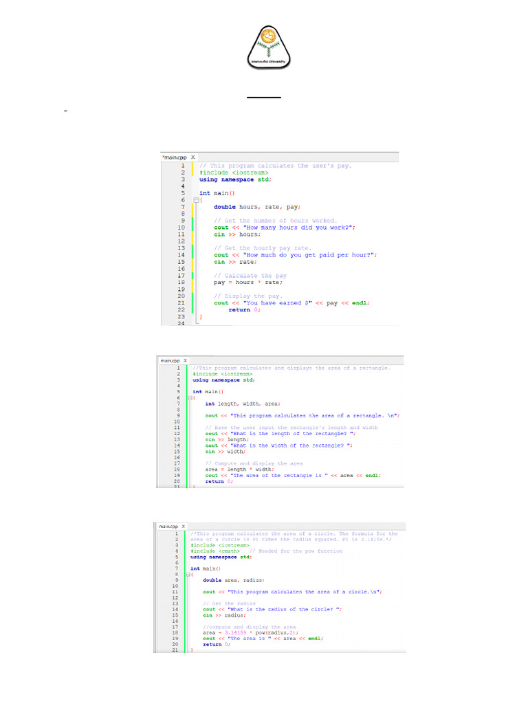 C++ - Lab 1 | PDF
