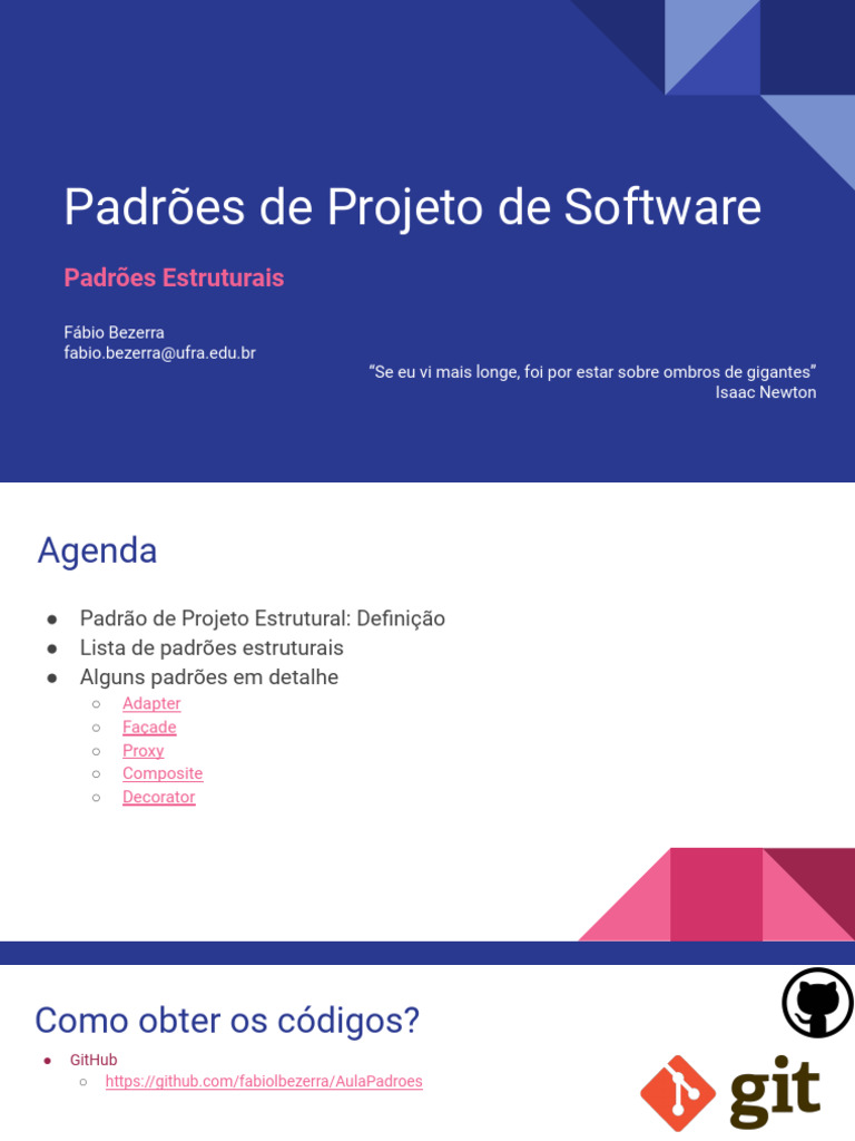 Padrões Estruturais de Projeto de Software | PDF | Classe (programação ...