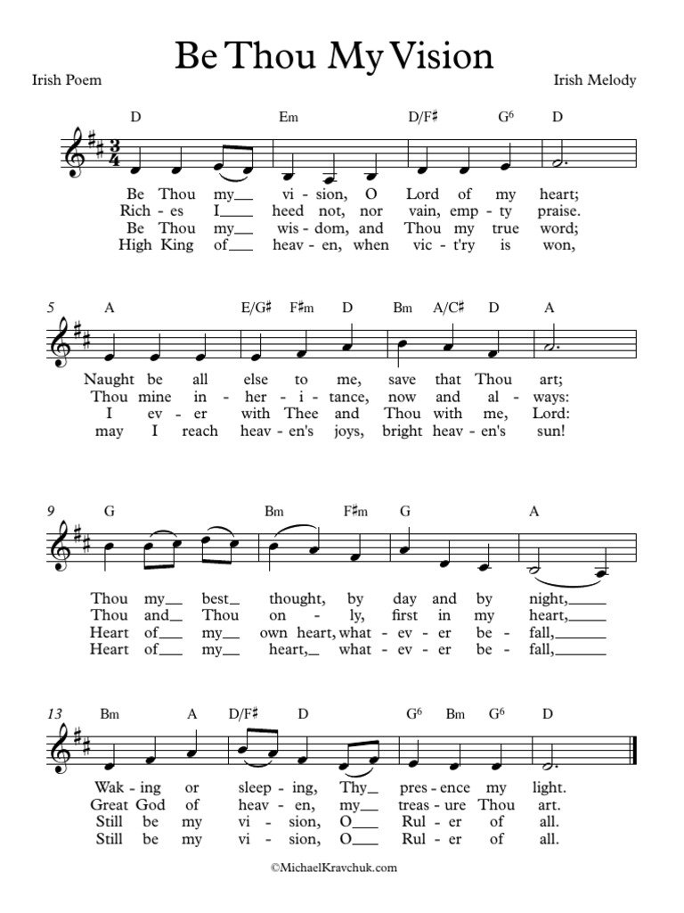 Exciting Be Thou My Vision Pdf Pictures