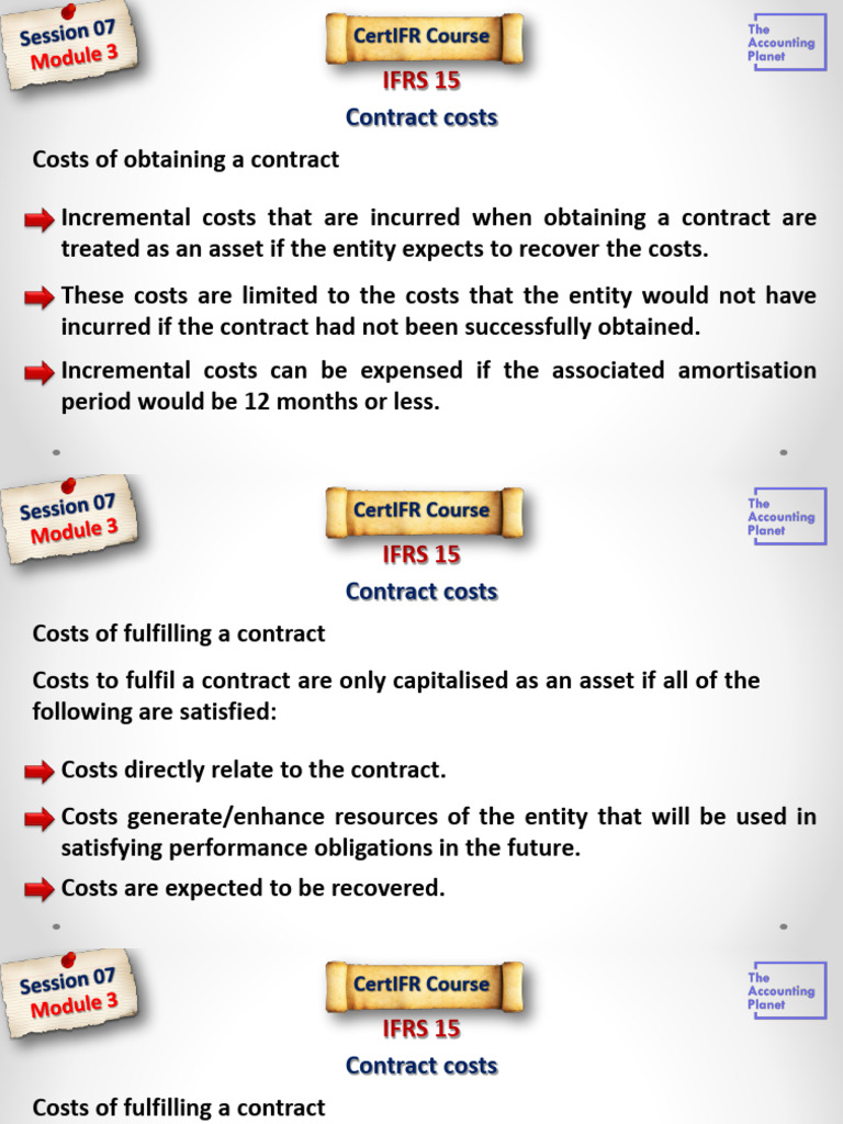 IFRS 15 Contract Costs Guide | PDF | International Financial Reporting ...