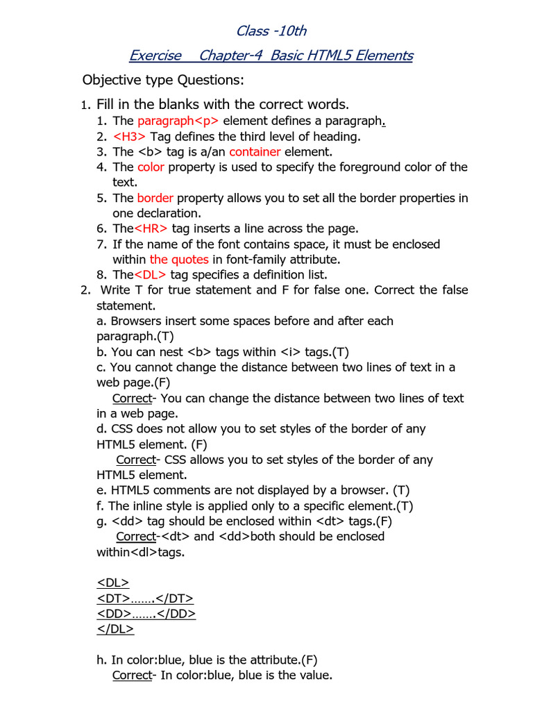 Ch4 class 10 computer pdf html element software engineering