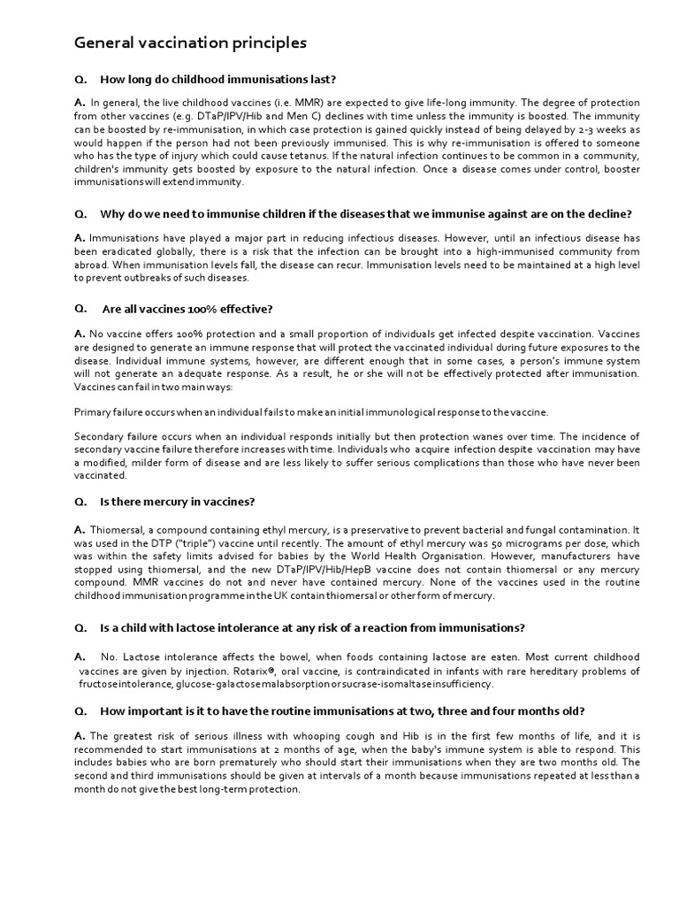 Chap 13 General Vaccination Principles | PDF | Vaccines | Vaccination