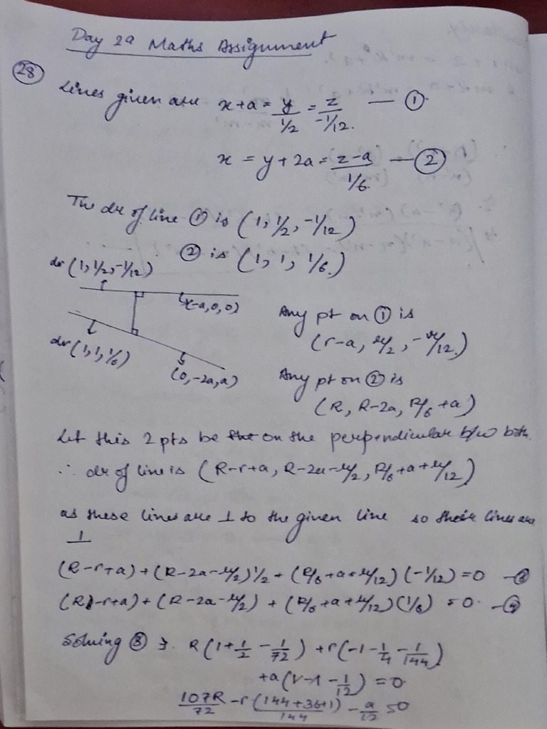 Day 29 Maths Assignment | PDF