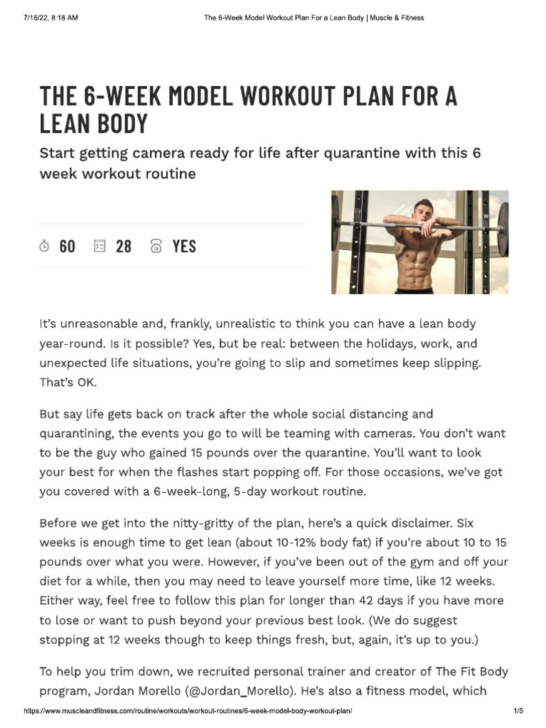 Plan Workout | PDF