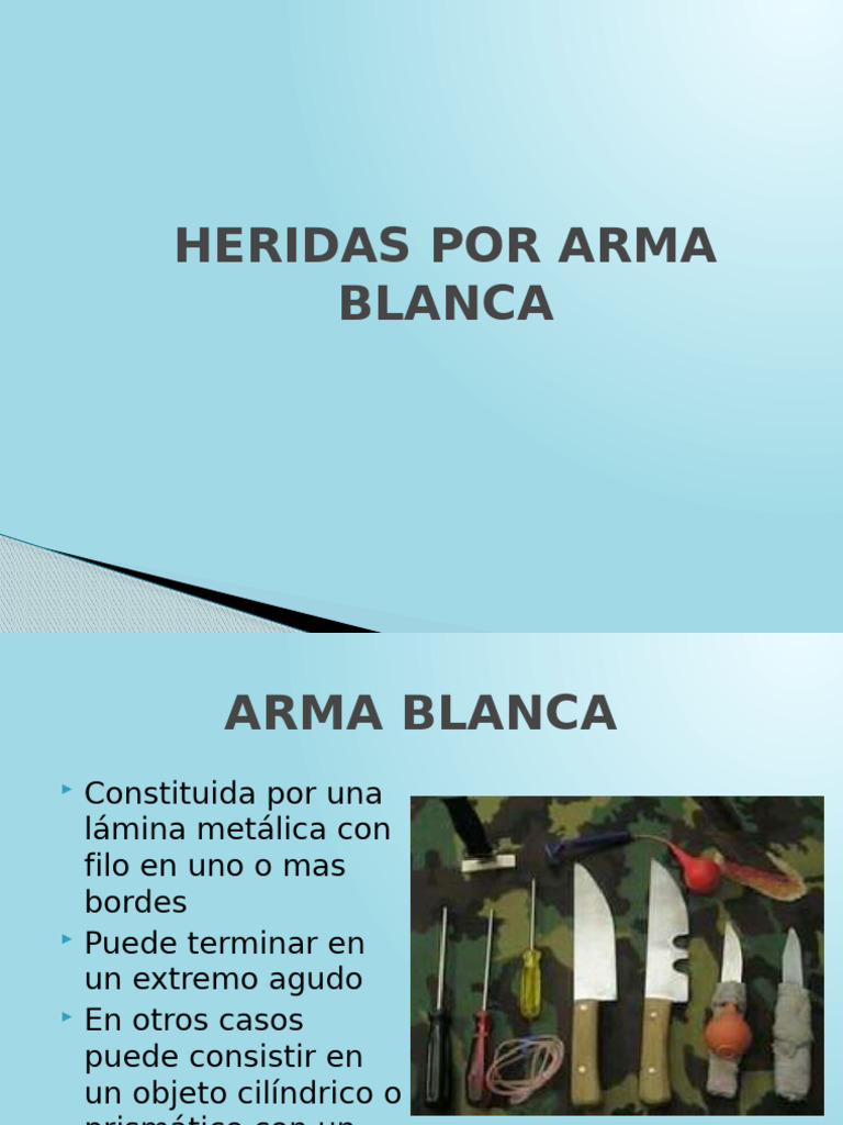 Heridas Por Arma Blanca | PDF