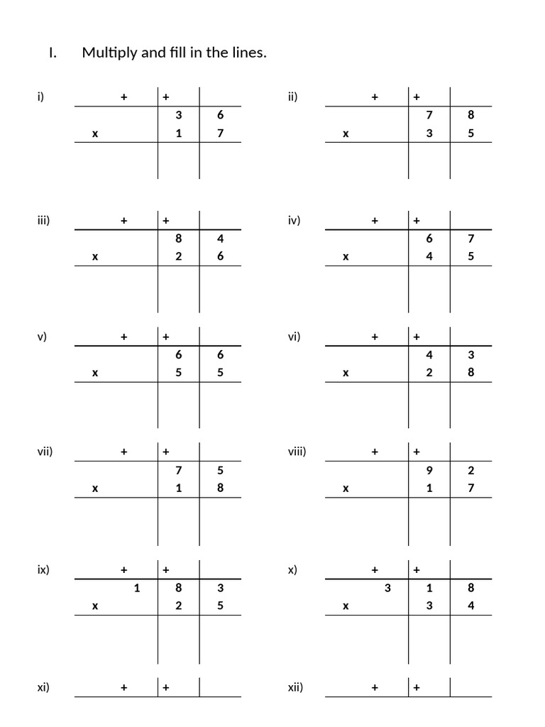 Class 3 Maths Test 4 Pdf