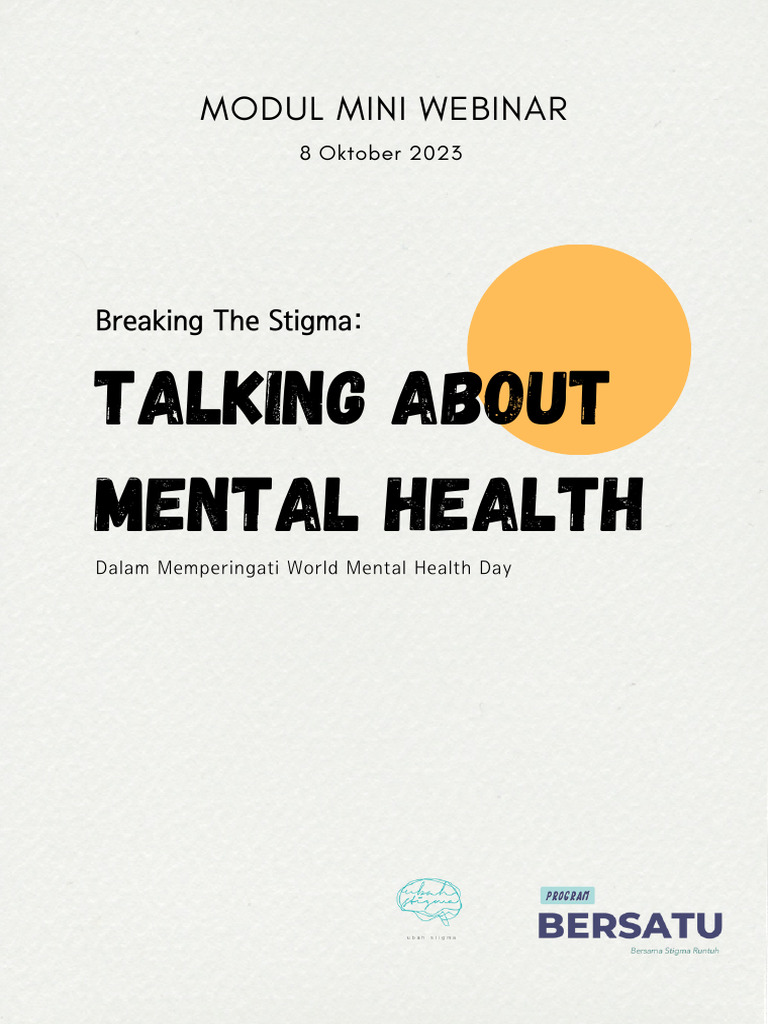 Mini Webinar Talking About Mental Health | PDF | Pengembangan Diri
