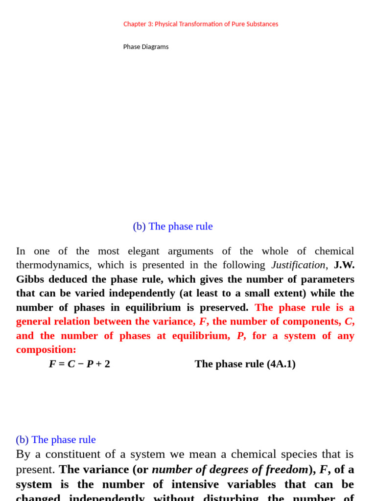 Chapt3 Lecture2 Phasediagram Sent 9-3-21 | PDF | Phase Rule | Phase ...