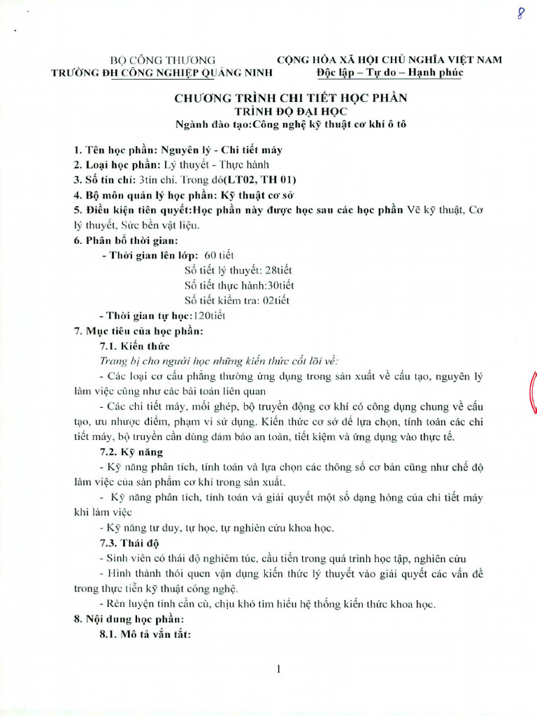 8nguyen Ly Chi Tiet May | PDF