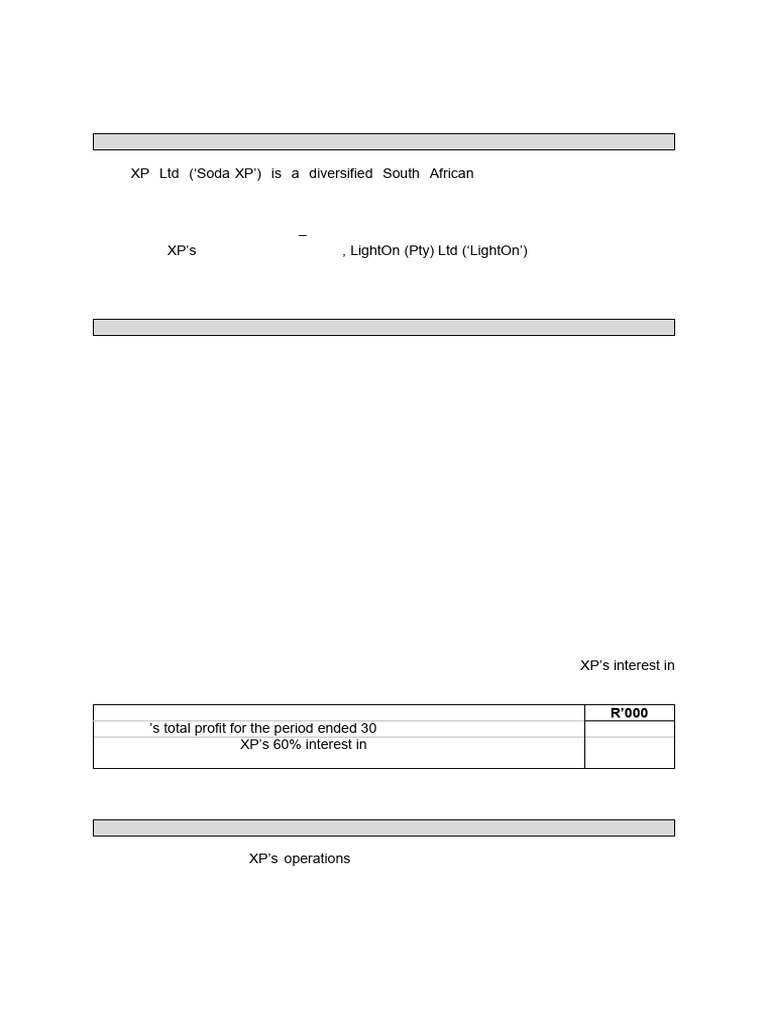 ITC June 2024 Paper 4 Question 1 Soda XP PDF Discounting Goodwill