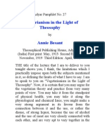 Vegetarianism in the Light of Theosophy