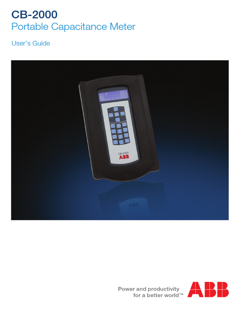 CB-2000 Portable Capacitance Meter Guide | PDF | Capacitor ...