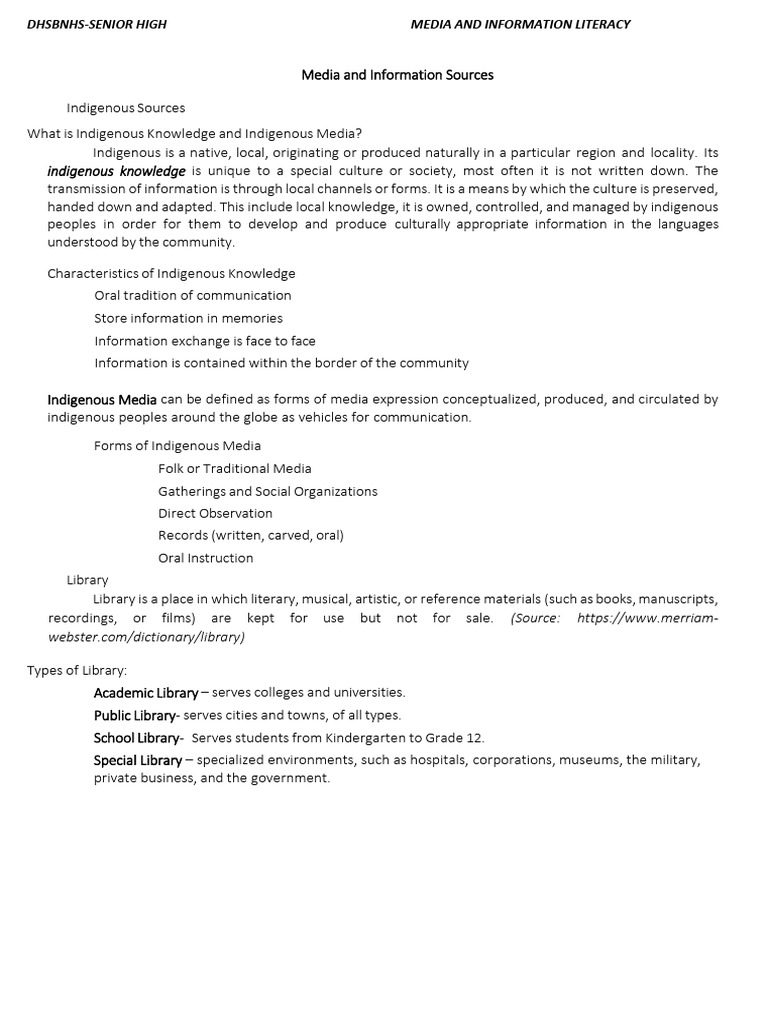Indigenous Media and Information Literacy | PDF | Fair Use | Copyright