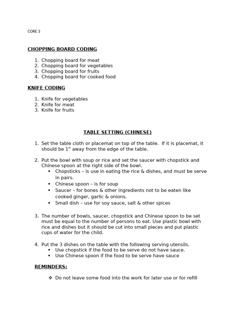 Chopping Board and Knife Guide | PDF | Cooking, Food & Wine