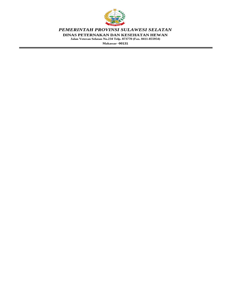 Format Kop Surat | PDF