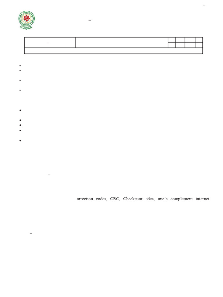 Cn Syllabus Pdf Computer Network Osi Model