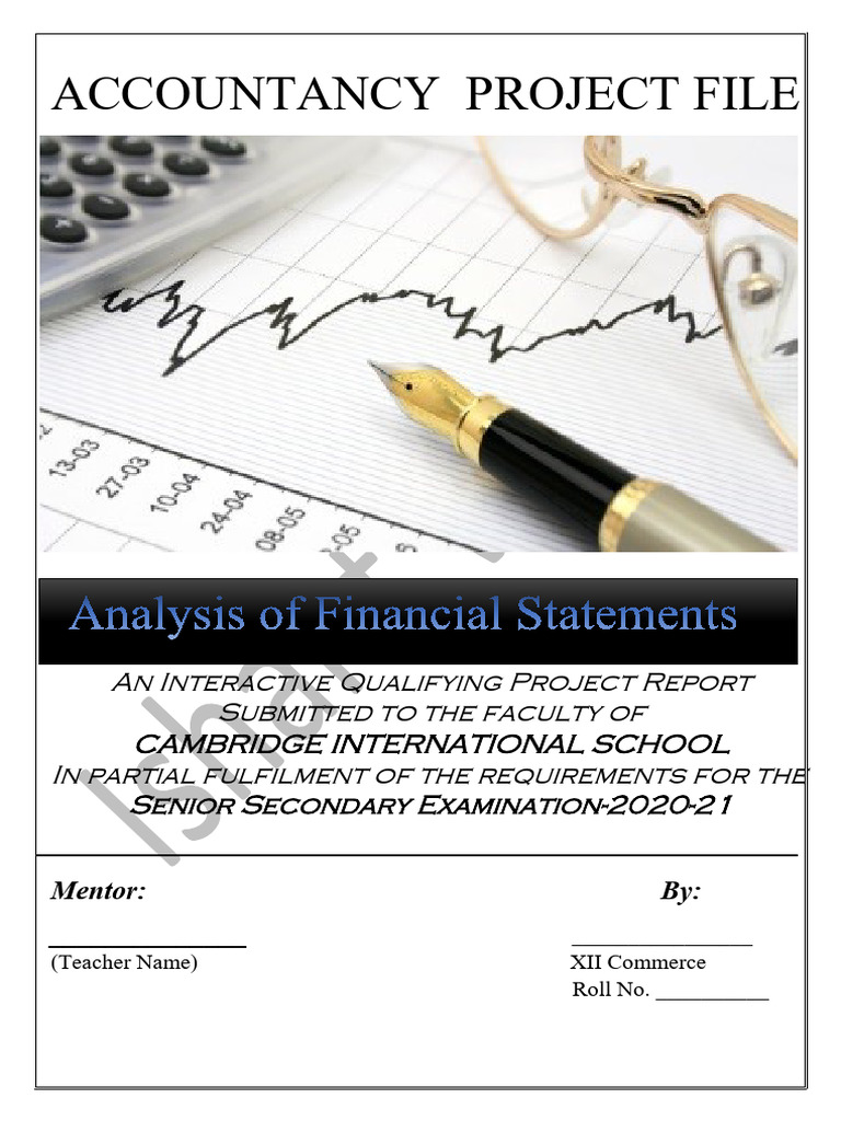 Financial Statement Analysis Project | PDF | Accounting | Business