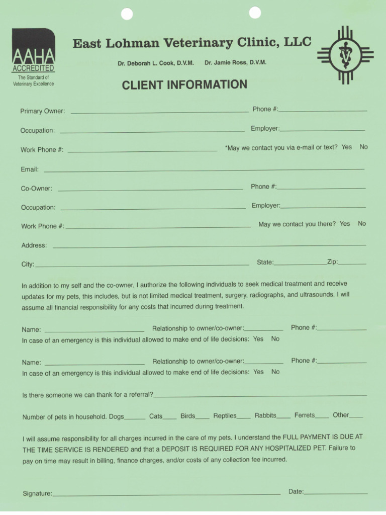 New Client Form 4132022 - 0001 | PDF