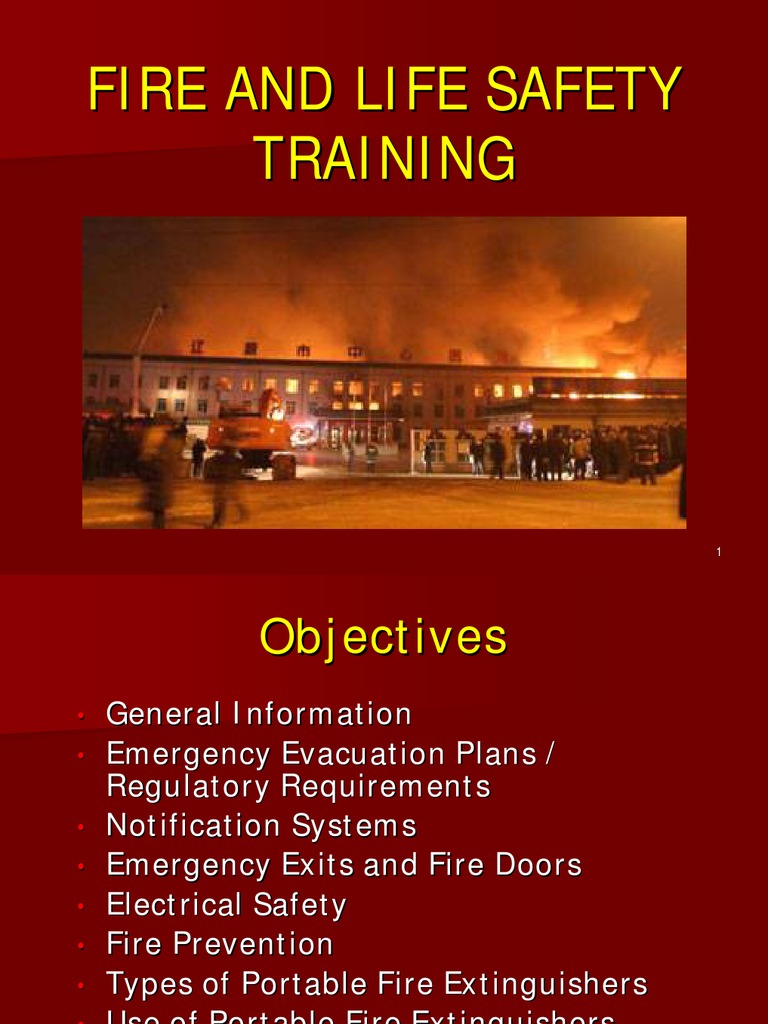 Fire Life Safety Training Fires Emergency Evacuation