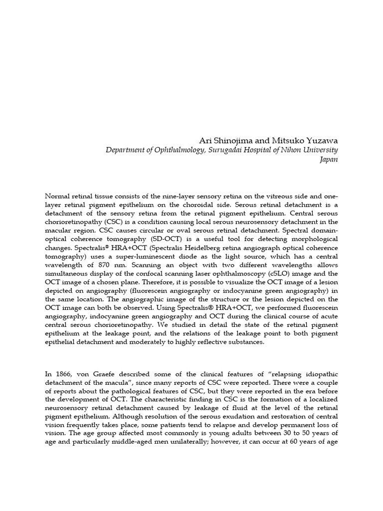 Morphological Changes of RPE Detachment | PDF | Retina | Medical ...