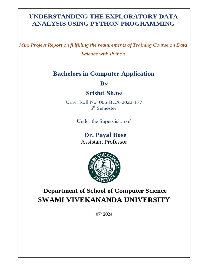 BCA Mini Project | PDF