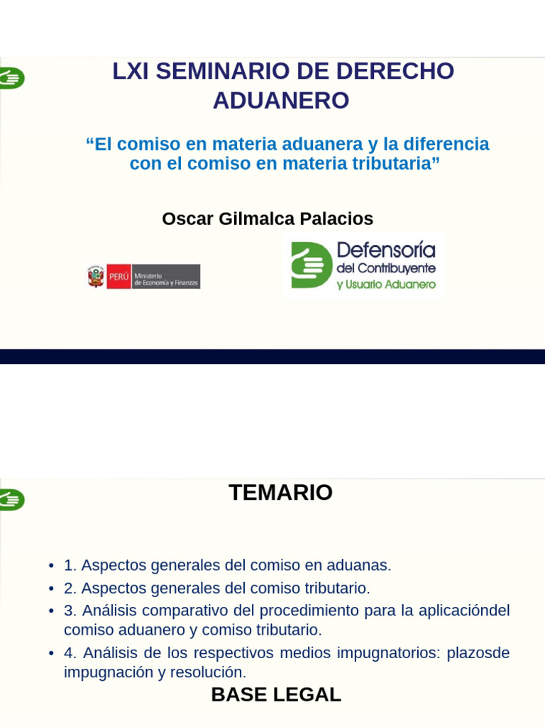 Definición de Comiso en Aduanas | PDF | aduana | Multa (pena)