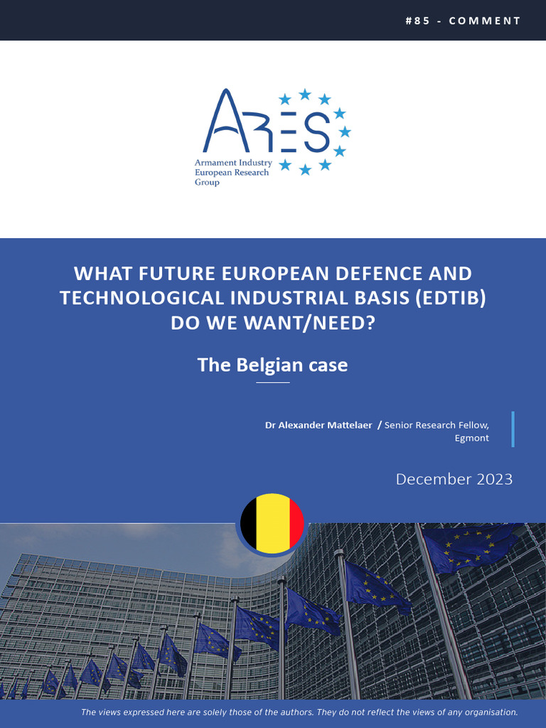 Ares - What Future European Defence and Technological Industrial Basis ...