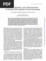 Theory, Explanation, and A Third Generationof Theoretical Development in Social Gerontology