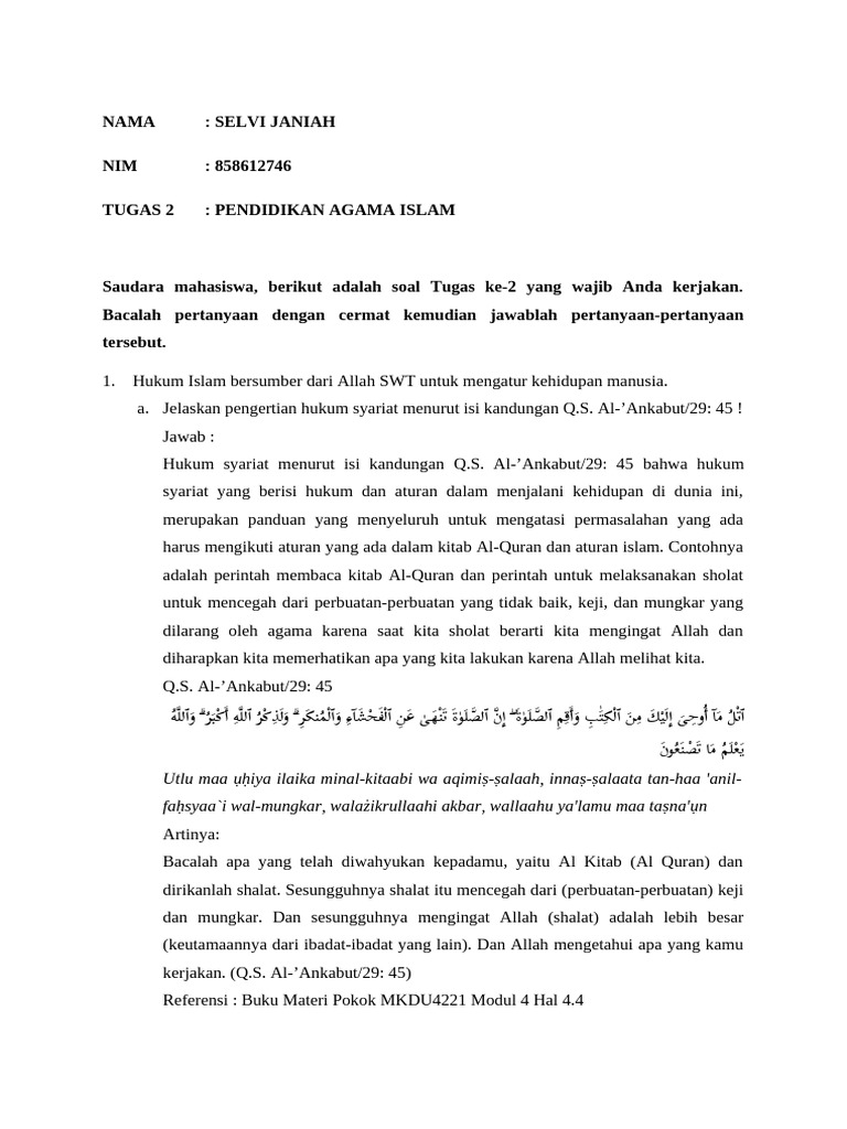 Hukum Syariat dan Prinsip Islam | PDF | Agama & Spiritualitas