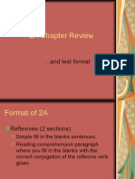 2A Chapter Review: and Test Format