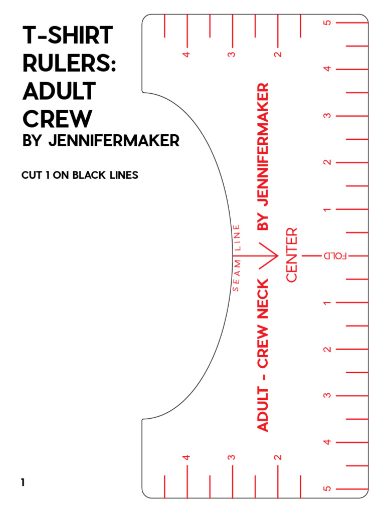 t Shirt Ruler Guide Adult Crew Neck Jennifermaker PDF | PDF