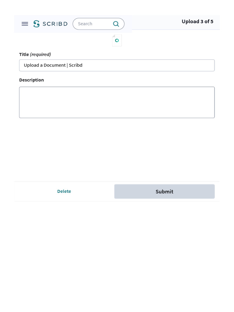 Upload A Document - Scribd | PDF