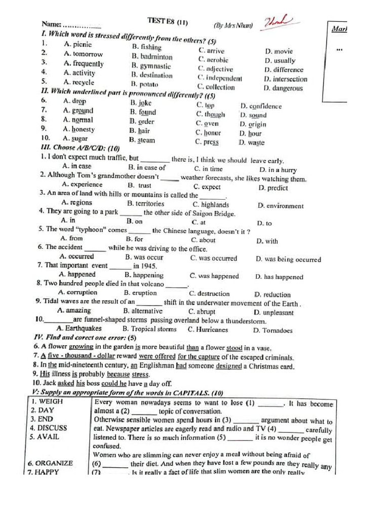 Test 11 | PDF