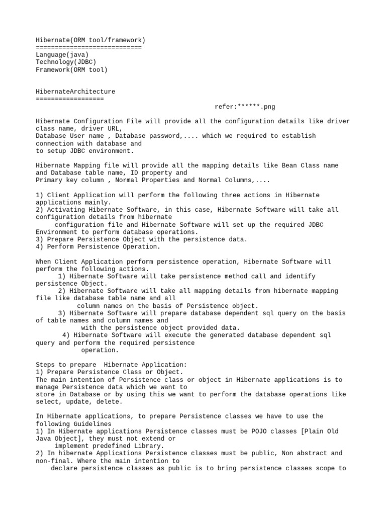 01 03 2023 Hibernate Class Notes | PDF | Class (Computer Programming ...
