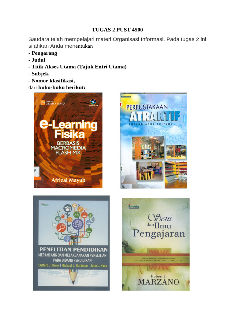 Tugas 1 Pust 4500 | PDF | Karier & Perkembangan