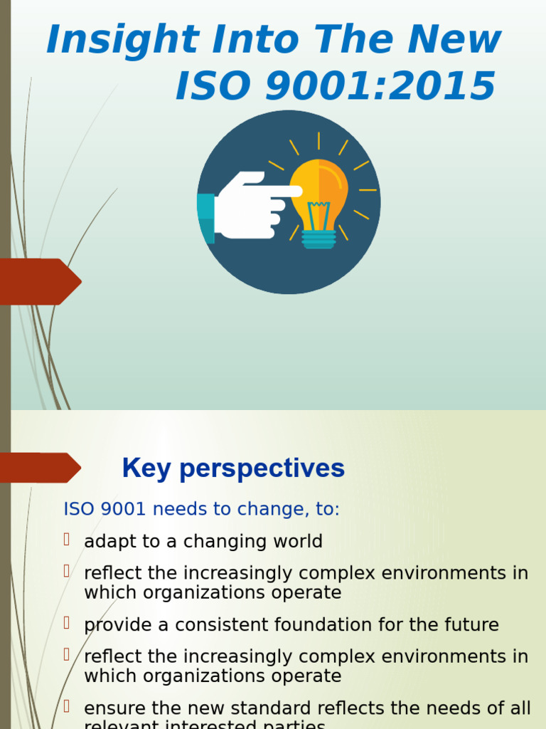 ISO 9001:2015 Overview and Insights | PDF | Iso 9000 | Quality Management